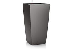 LECHUZA CUBICO Premium 30 Anthracite Metallic 18184