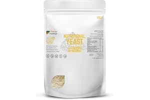 Energy Feelings Levadura Nutricional B12 1kg, Levadura Nutritiva en Copos Rica en Vitamina B y Proteínas 51%, Nutritional Yeast Sin Gluten, Sin Azucar, Ideal para Queso Vegano