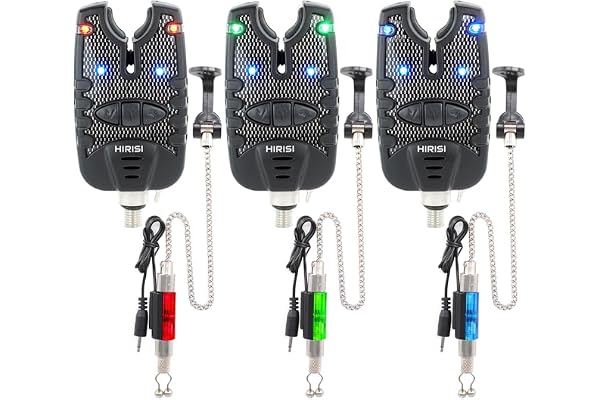 Alarme de pêche à la Carpe et échangistes réglés LED Bleue B14A