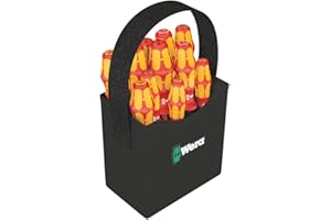 Wera Kraftform 2GO 100 Zestaw Wkrętaków, Żółty/Czerwony, 11 Elementów