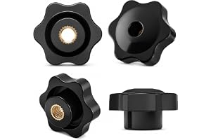 PDKKFF 15 Stycken Stjärnhandtag M4 Diameter 25mm,Invändig Gängning Mässing