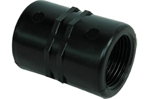 GASMIS PP Gewindefitting Schraubfitting, Muffe IG x IG - 1"x1" - 30,30mm, 1 Stück