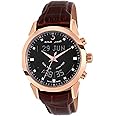 AlFajr Swiss Watch For Men Digital Genuine Leather, Bronze WA-10B