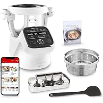 Robot Cuiseur Multifonction 3L 1550W - 12 Programmes Auto - Companion XL - Noir/Blanc