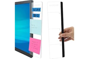 Ruzister 2 Stück Büro-Schreibtisch-Zubehör, Monitor, Memoboard, Computer-Nachrichtentafel, Bürobedarf für Damen und Herren, Computer-Haftnotizenhalter