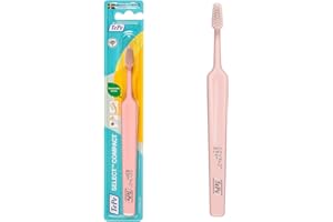 Spazzolino TePe Select Compact Soft, 1pz, efficace per la rimozione della placca, testina affusolata, pulizia delicata con spazzolino soft per adulti