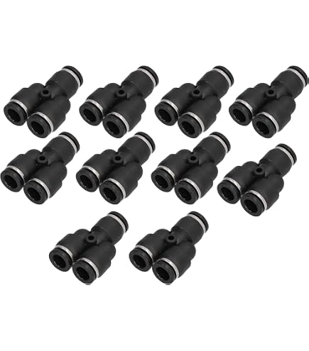 3 Connettori A Y Per Tubi Pneumatici 12mm - Raccordi Rapidi In Plastica E Metallo Per Aria E Idraulica - Foto 4