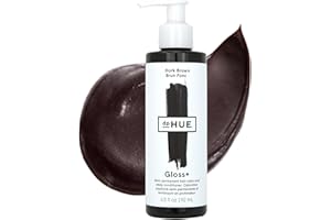 dpHUE Gloss+, Dark Brown - 6.5 oz (8-12 Applications) - Semi-Permanent Hair Color & Conditioner - Lasts Up to Eight Washes - Paraben, SLS & SLES Sulfate Free - Vegan, Leaping Bunny Certified