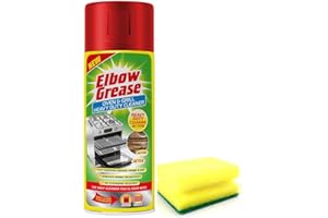 TOPEST Elbow Grease Oven & Grill Heavy Duty Cleaner Spray (1X 400 ML)- Powerful Oven & Grill Deep Cleaner Degreaser Formula- with Degreaser Sponge