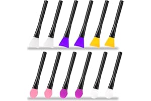 AIFUDA 12 pennelli magici in silicone per applicatori in resina epossidica, per pittura fai da te, miscelazione e diffusione su bicchieri glitterati, tazze acriliche, tazze