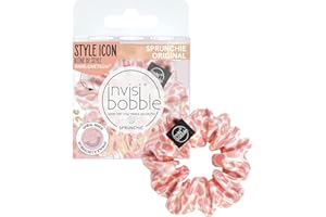 Invisibobble Sprunchie Leopardo Rose x1 I Scrunchies per capelli seta Edizione limitata I Idee regalo donna I Scrunchies per capelli I Fasce elastiche