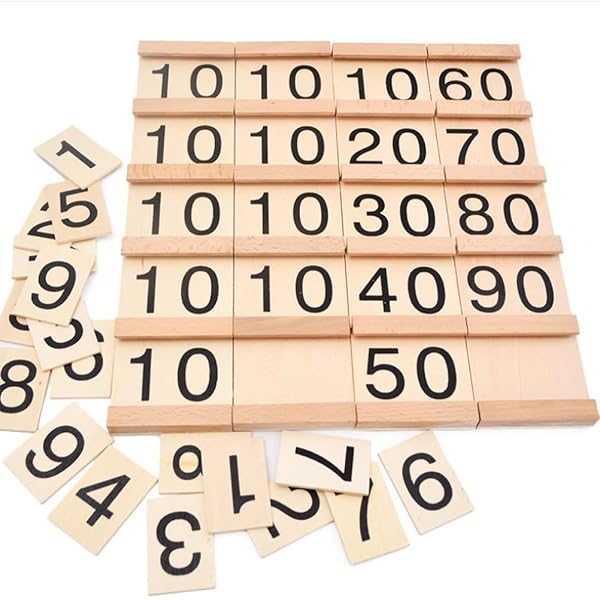 Tiges Numériques Montessori En Bois - Apprentissage Des Maths Pour Enfants