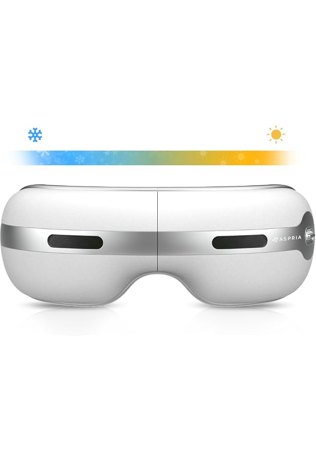 HubiCare Oogmassageapparaat Met Warmte/koeling - 3D Airbag, Trilling, Bluetooth Muziek, Matzwart