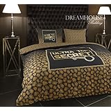 Dreamhouse Bedding Funda nórdica Top Secret 200x200/220 - Negro + Con 2 Funda De Almohada 60x70