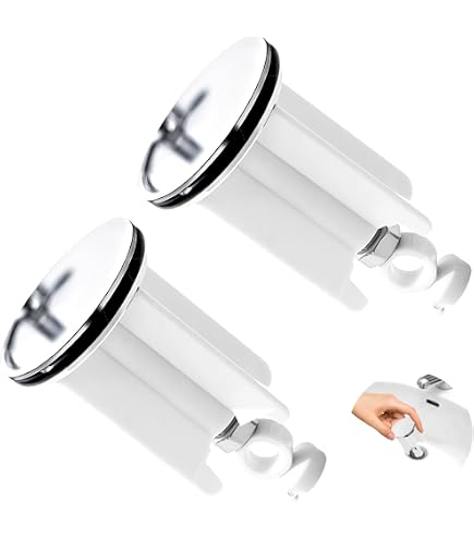 Bouchons De Lavabo Universels 40mm - Lot De 2, Laiton Chromé, Réglables En Hauteur, étanches Bouchon De Lavabo Bouchons De Lavabo Universels 40mm - Lot De 2, Laiton Chromé, Réglables En Hauteur, étanches Bouchon De Lavabo