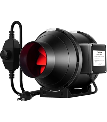 HG Power Pijpventilator, 125 mm, inline ventilator, afvoerventilator, badventilator, sterke