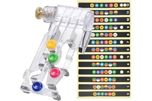 JULIYEH Aides de guitare, outils d'apprentissage pour débutants, aide à l'enseignement de la guitare, autocollant pour les amateurs de guitare, 43 TT