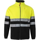 VELILLA 183 Bicolour High Visibility Fleece Jacket Fluorescent Yellow/Green Size L