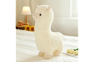 Celawork 25 cm Alpaka pluszowa zabawka, biały mały śliczne zabawki, dla chłopców - prezent na Boże Narodzenie urodziny
