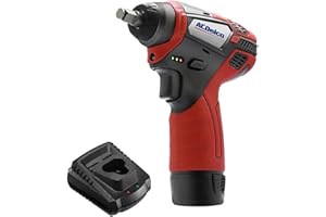 ACDELCO TOOLS ACDelco 3/8 Power Impact Wrench 90ft-lbs LED Light Cordless Li-ion 12V Max Compact Tool, Kit with 2 Batteries, Charger, G12 Series ARI12104