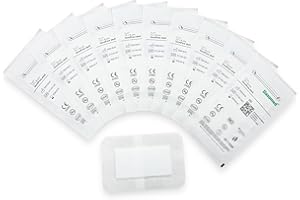 Saxomed SensiPore Cerotti medicazione sterili 15x8 cm - Compresse non adesive 10x4 cm - 10 pezzi - Bende sterili sensibili - Medicazione per ferite acute e post-operatorie