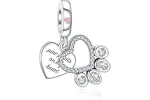 Rimgoris 925 Sterling Silver Charm Women Bracelets Necklace Firefly Glow At Night Solid Rabbit Pink Heart Mothers Day Easter Egg Dragonfly Enamel Dragonfly Bird Hummingbird