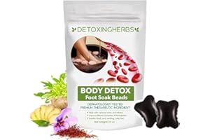 EASPOWEST GFOUK Detoxingherbs Cleansing Foot Soak Beads, Slimwe Body Detox Foot Soak, Botanical Cleansing Foot Soak Beads, GFOUK Foot Soak Beads, Lymphatic Drainage Ginger Foot Soak (1 Pack)