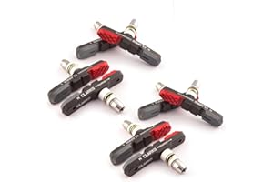 Clarks 4 PAIRS Elite MTB/Hybrid Brake Pads Integral Block W/Triple Compound Insert Pads, 72 mm (4 PACK)