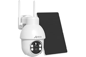 ANRAN [2025 Neuf] 4K 8MP Camera Surveillance WiFi Exterieur sans Fil Solaire avec Batterie, Surveillance 360°, Vision Nocturne Couleure, Audio Bidirectionnel, Alerte Instantané, IP66 Imperméable