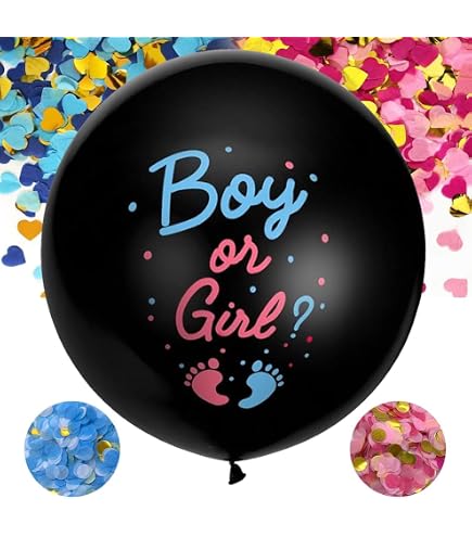 Folat Gender Reveal Ballons 30 Cm – 8 Stück, Für Die Geschlechts-Enthüllungsparty