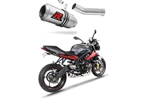 Street Triple R/S/RS 675 Pot d'échappement GP Silencieux Dominator Exhaust Racing Slip-on 2013-2016