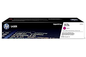 HP 117A W2073A, Cartouche Toner Originale de 700 Pages, Compatible avec les Imprimantes Laser 150, MFP178, MFP179, Magenta