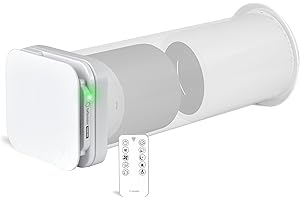 Turbionaire Trend HRV 150 WMI Unité VMC Décentralisée à flux alternatif, Récupération de Chaleur, Télécommande, Isolation thermique et acoustique, Minuteur, 8 vitesses, 158 mm, Garantie 3 ans
