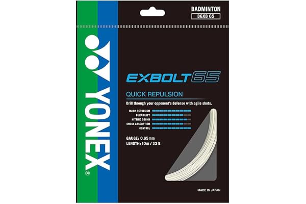 YONEX BG Exbolt 65 Corde de badminton