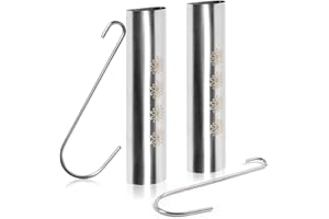 COM-FOUR® 2x humidificador de aire de acero inoxidable - evaporador de calefacción para colgar en el calentador - evaporador de radiador con gancho de fijación (2x evaporador de acero inoxidable)