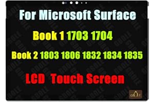 GBOLE Bildschirm Ersatz für Microsoft Surface Book 1 1703 1704 1705 1706 Book 2 1803 1804 1805 1806 LCD LED Touch Screen Display Digitizer Assembly