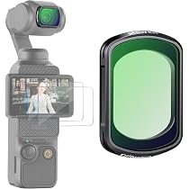 NEEWER Filtre Magnétique Noir Diffusion 1/4 Compatible avec DJI OSMO Pocket 3 - Filtre Effet Cinématographique Mist Dreamy avec Cadre Ultra Slim & Verre Optique HD Multi Revêtement, 2 Films de