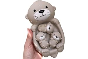 Cndiyald Jouets de Bain pour bébé, Jouets de Bain en Bassin flottants en Forme de loutres, Jouets de Baignoire pour bébé, Jouets de Baignoire pour Enfants, Jouet de Salle de Bain