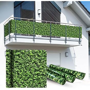 AEREY Balkon Sichtschutz 85x400 Cm – Wind- Und Blickschutz Für Terrasse & Garten