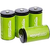 Amazon Basics C Cell Rechargeable Batteries 1.2V (5000mAh Ni-MH) - Pack of 4