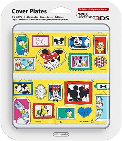 Kisekae Plate / Faceplate / Cover Plates No.074 Mickey &amp; Friends pattern [NEW Nintendo 3DS]