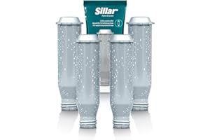 Sillar – Zamienny filtr wody do ekspresów do kawy | kompatybilny z Krups F088 NIRF700 Pro Aqua, Nivona i Melitta | wkład z węglem aktywnym, 4 sztuki | Wydłuża żywotność urządzenia