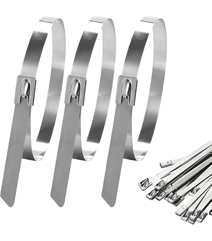 10 Stück Edelstahl Kabelbinder – 4,6 Mm X 360 Mm, Hitzebeständig & Korrosionsgeschützt