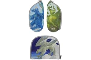 ergobag Zippies Schulranzen Zubehör Set 3-teilig für Kinder, Jungen und Mädchen Dragons - Bunt
