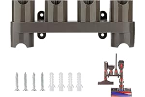 AINUO Accessori Supporto per Organizer Docking Station per Dyson V15 V11 V10 V8 V7 Aspirapolvere Accessori Montaggio a Parete (6 Prese di Stoccaggio)