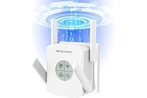 NEWFAST 1800Mbps Ripetitore WiFi Dual Band 5GHz/2.4Ghz Amplificatore WiFi Potente per Casa AX1800 Extender WiFi 6, WPS, Porta Gigabit, WPA3, Supporta Modalità Ripetitore/Router/AP/Bridge/Cliente