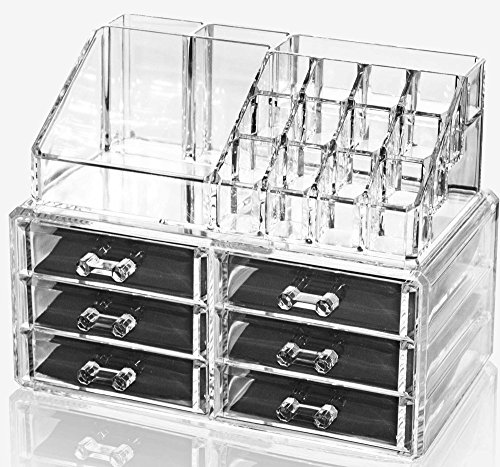 Oxid7 KIRA Aufbewahrungsbox für Make Up und Schmuck | Kosmetik Organizer aus Acryl | Schmuckkästchen | Schubladenbox Schminke leerzeichen. - 2