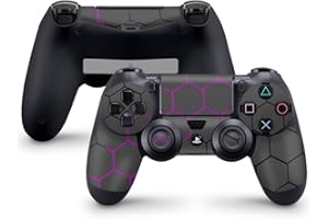 Skins4u Aufkleber Skin Designfolie Controller Schutzfolie kompatibel zu Sony Playstation 4 Controller PS4 EXO Violet