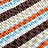Babydecke / Erstlingsdecke / Kuscheldecke / Strickdecke, 95 x 80 cm, gestreift, 100% Baumwolle, in Beige / Braun von ABC Design - 4