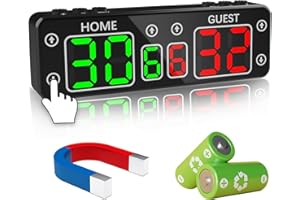 GAN XIN Anzeigetafel Elektronische Tragbarer Digitale Anzeigetafel Mini Digitale Scoreboard mit Touchscreen für Indoor Tischfussball Spiele